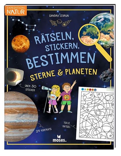 Bild von Rätseln, Stickern, Bestimmen - Sterne & Planeten, VE-1