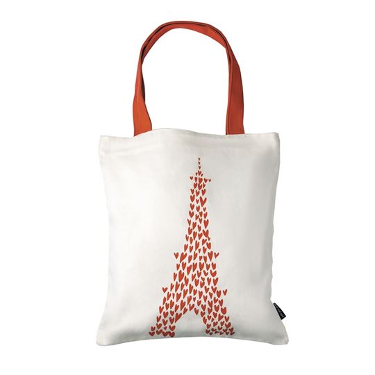 Immagine di tote bag hearts eiffel tower, VE-6