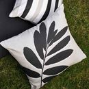 Bild von Leaf Print Outdoor Natural 43x43cm - Kissenbezug OHNE Füllung