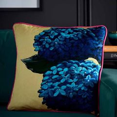 Image de Hiyah Hydrangea Lime 43x43cm - Kissenbezug OHNE Füllung