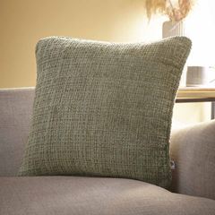 Bild von Alba Chenille Green 43x43cm - Kissenbezug OHNE Füllung