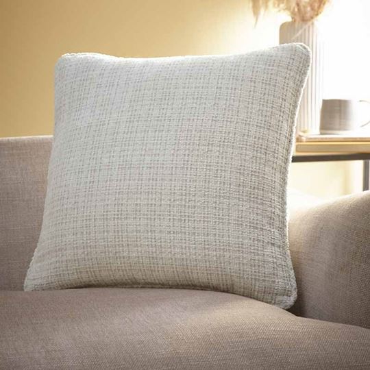 Bild von Alba Chenille Ivory 43x43cm - Kissenbezug OHNE Füllung