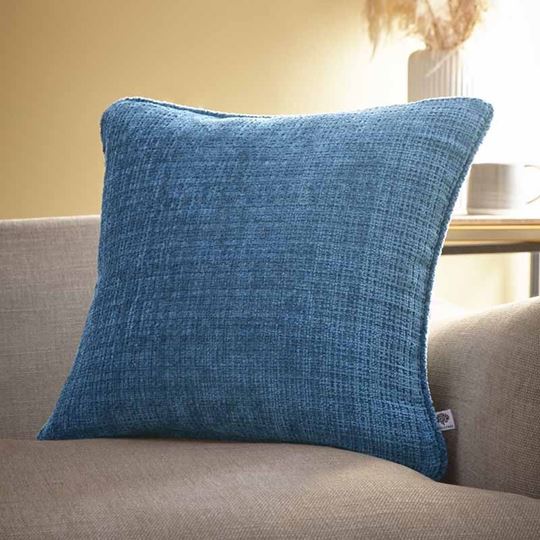 Bild von Alba Chenille Teal 43x43cm - Kissenbezug OHNE Füllung