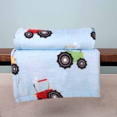 Bild von Farmyard Friends Blue 120X150cm Throw
