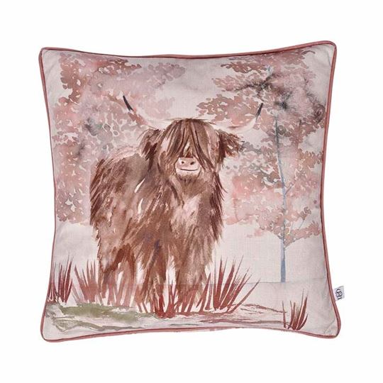 Image sur Hanson Highland Cow Terr'a 43x43cm - Kissenfüllung inkl.