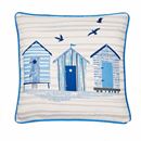 Bild von Beach Huts Outdoor Blue 43x43cm - Kissenfüllung inkl.