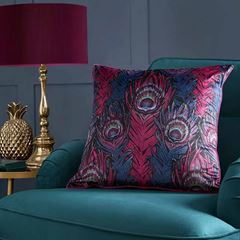 Bild von Dandy Peacock Plum 55x55cm - Kissenfüllung inkl.