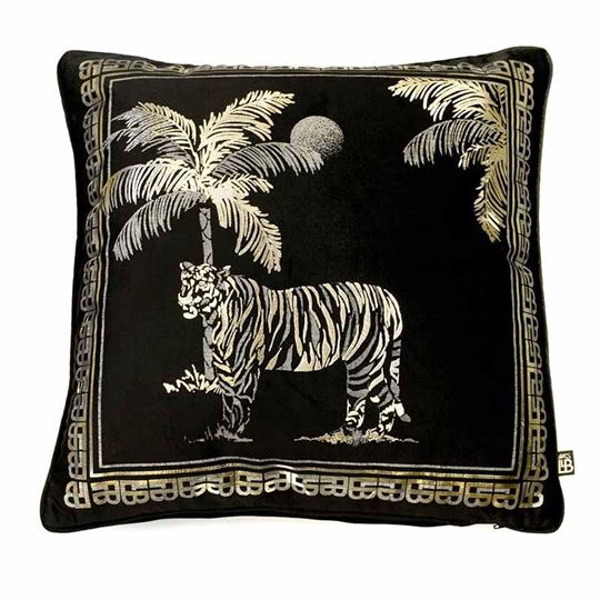 Picture of Tiger Tiger Blk/Gld 43x43cm - Kissenfüllung inkl.