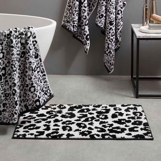 Immagine di Animal Black/White Bath Mat