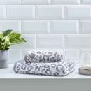 Bild von Animal Print Grey Bath Sheet  90x150cm