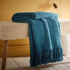 Immagine di Chenille Teal 130x180cm Throw