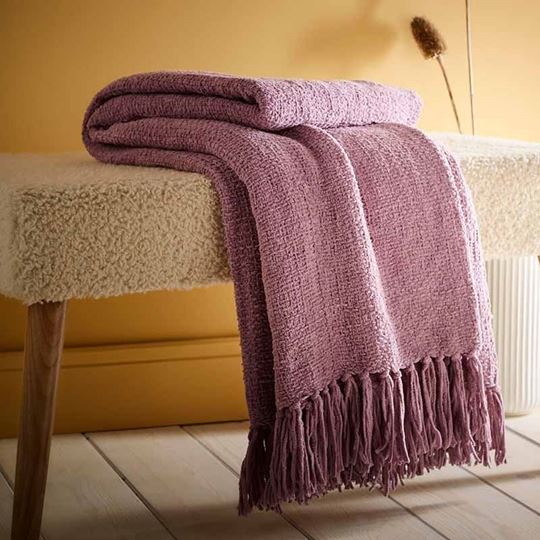 Bild von Chenille Heather 130x180cm Throw