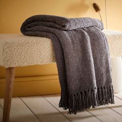 Immagine di Chenille Charcoal 130x180cm Throw