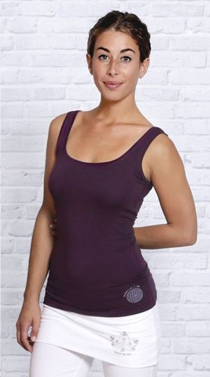 Picture of Bambus Top in aubergine von The Spirit of OM
