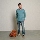 Picture of Langarm Shirt men Planet niagara-blau von The Spirit of OM
