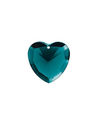 Picture of LichtWesen Urgrund der Liebe – Kristall in Herzform smaragdgrün ohne Clip