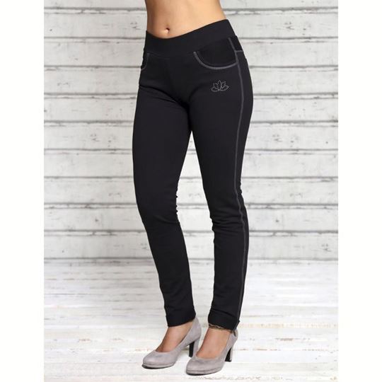 Picture of Jeggings lang in schwarz von The Spirit of OM