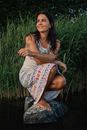 Picture of Rock - be happy - natur/bunt von The Spirit of OM