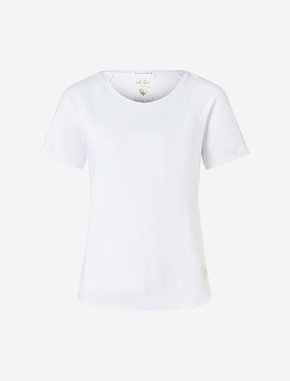 Immagine di Shirt Raglan OM Herz in weiss von The Spirit of OM