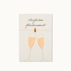 Bild von Armband-Karte Champagner - by vivi.