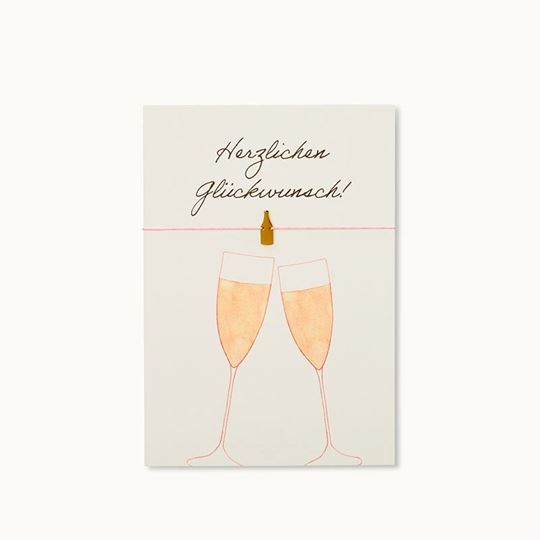 Picture of Armband-Karte Champagner - by vivi.
