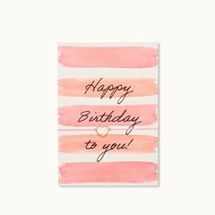Bild von Armband-Karte Happy Birthday Stripes - by vivi.
