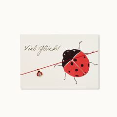 Picture of Armband-Karte Marienkäfer - by vivi.