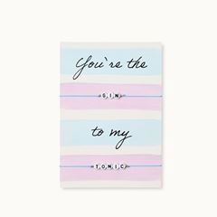 Picture of Armband-Karte:  Gin To My Tonic - by vivi.