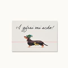 Picture of Armband-Karte: Dackel I gfrei mit! - by vivi.