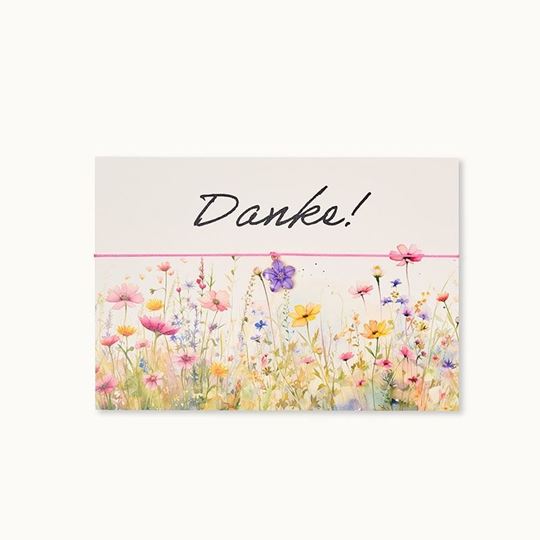 Image sur Armband-Karte: Danke Blumen - by vivi.