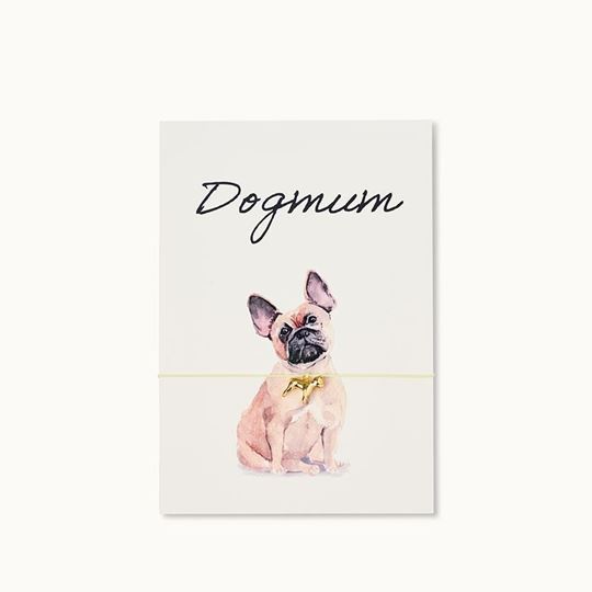 Bild von Armband-Karte: Dogmum - French Bulldog Brown - by vivi.