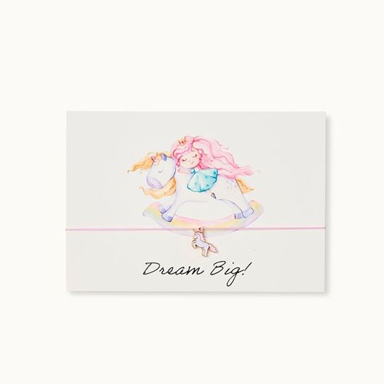 Bild von Armband-Karte: Dream Big - Unicorn - by vivi.