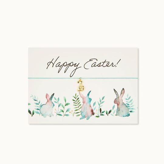 Bild von Armband-Karte: Frohe Ostern Bunny - by vivi.
