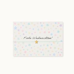 Bild von Armband-Karte: Frohe Weihnachten - Sterne - by vivi.
