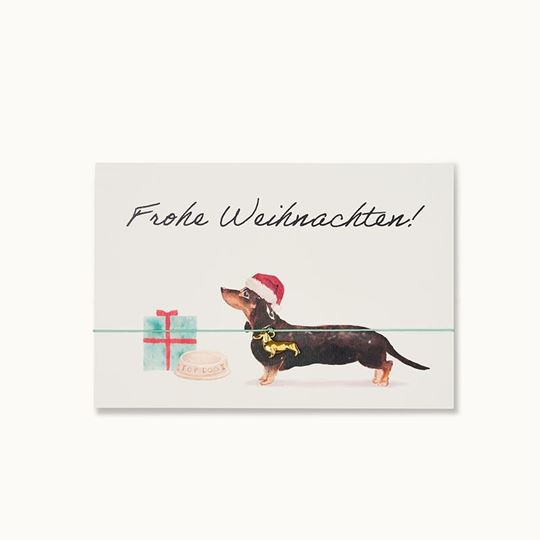 Immagine di Armband-Karte: Frohe Weihnachten Dackel - by vivi.