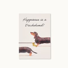 Bild von Armband-Karte: Happiness is a Dachshund - by vivi.