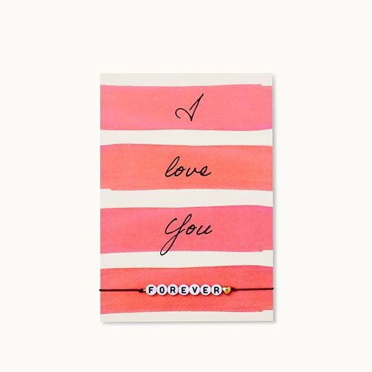Bild von Armband-Karte: I love you FOREVER - by vivi.
