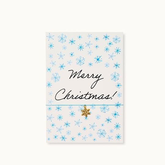 Bild von Armband-Karte: Merry Christmas Snow - by vivi.