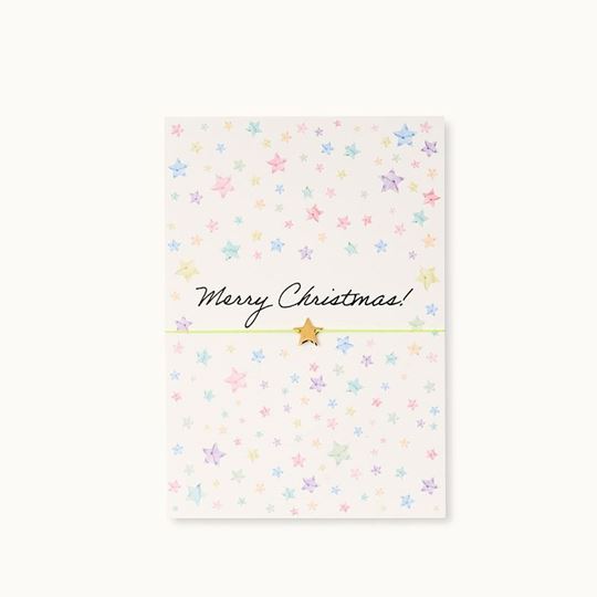 Bild von Armband-Karte: Merry Christmas Stars - by vivi.