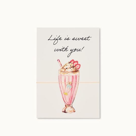 Bild von Armband-Karte: Milkshake - by vivi.