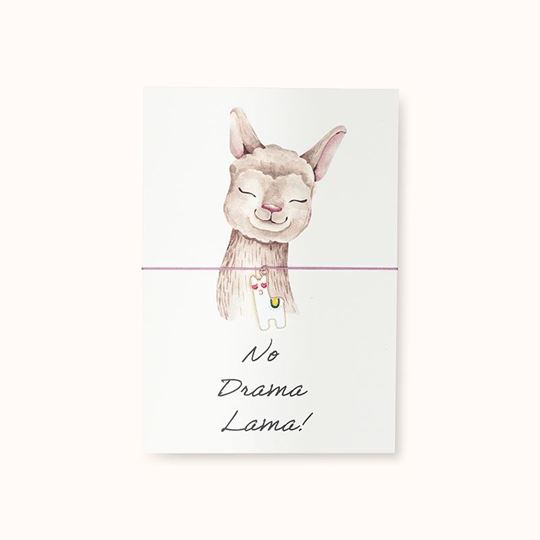 Bild von Armband-Karte: No Drama Lama - by vivi.