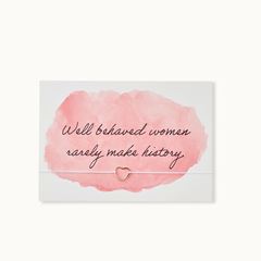 Bild von Armband-Karte: Wellbehaved Women - by vivi.