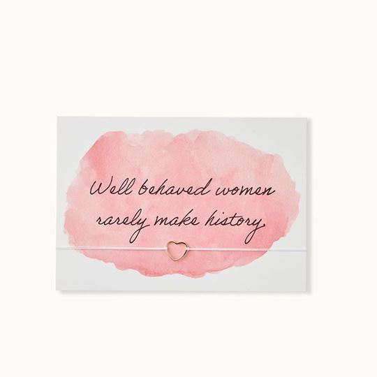 Bild von Armband-Karte: Wellbehaved Women - by vivi.