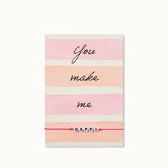 Bild von Armband-Karte: You make me HAPPY - by vivi.