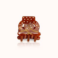 Bild von Haarklammer Breze Brown Small - by vivi.