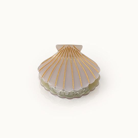 Picture of Haarklammer Muschelform Taupe - by vivi.