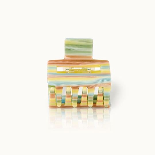 Image sur Haarklammer Square Beige Lines - by vivi.