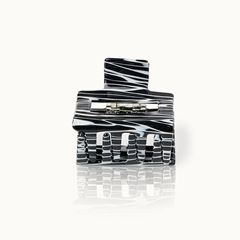 Bild von Haarklammer Square Black Lines - by vivi.
