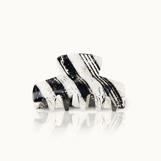 Immagine di Haarklammer Stripes Black and White - by vivi.