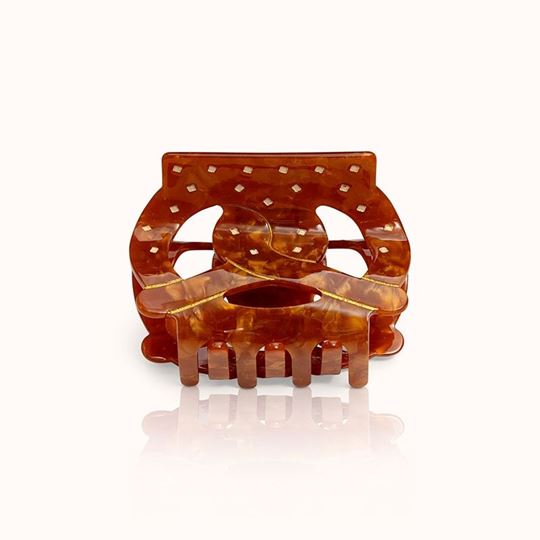 Bild von Haarklammer Breze Brown Big - by vivi.